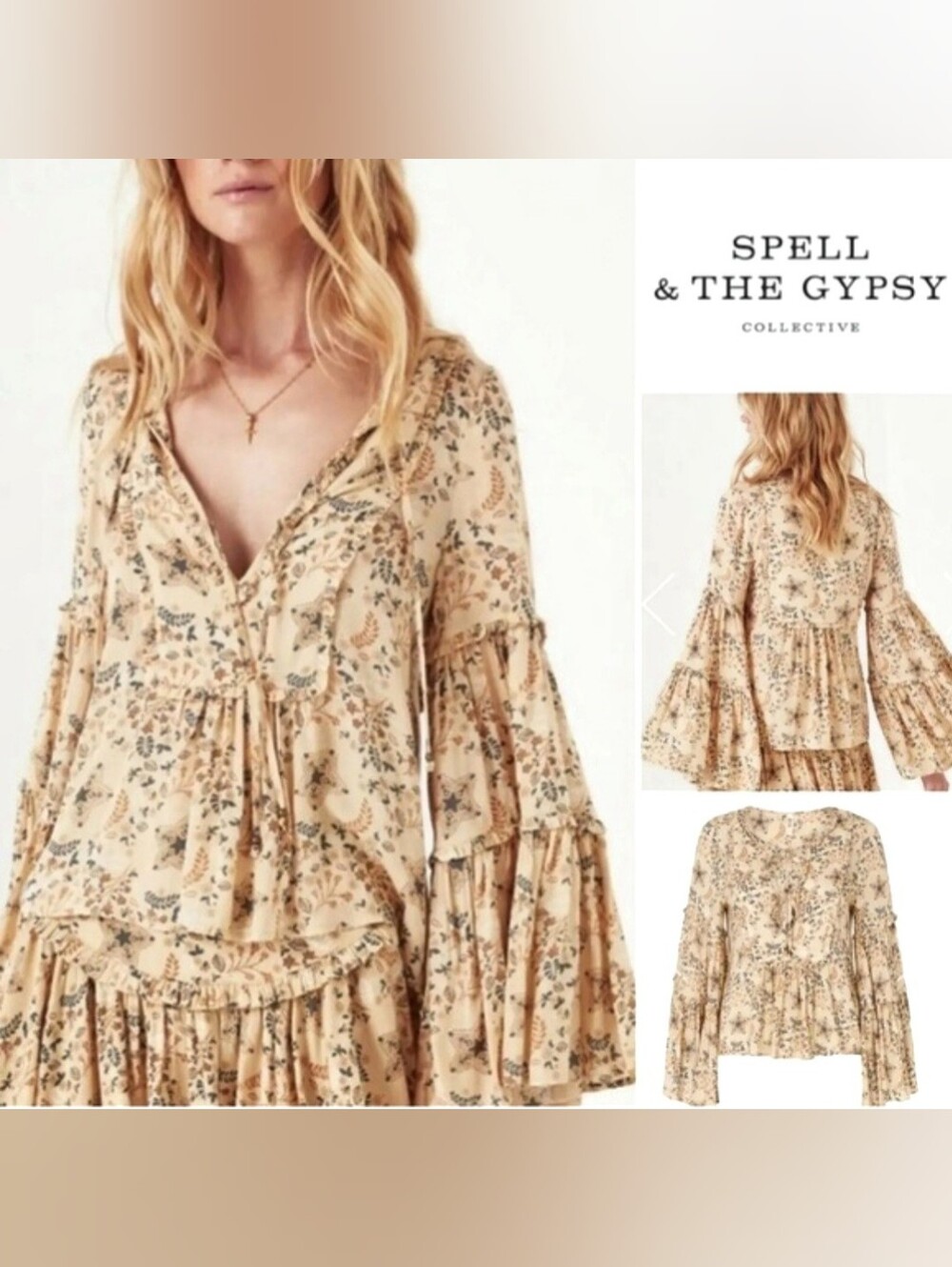 ✨ SPELL & THE GYPSY COLLECTIVE CELESTIAL SET ✨ Cream | Size Small